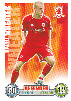 David Wheater Middlesbrough 2007/08 Topps Match Attax #197
